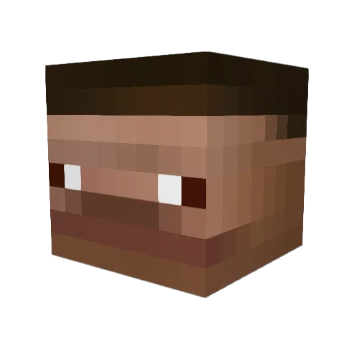 bomba21 Minecraft avatar head, 3D render