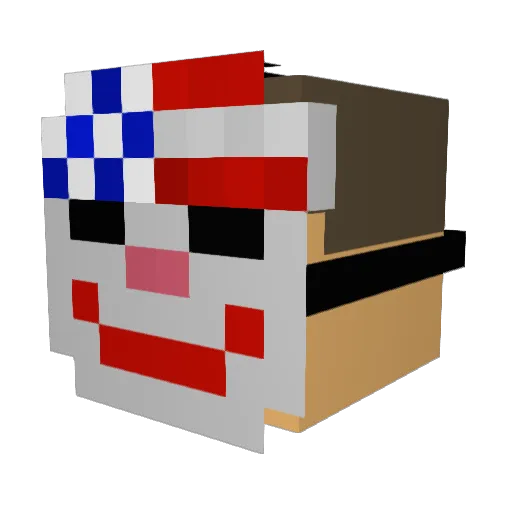 bombakannone Minecraft avatar head, 3D render