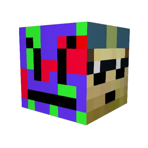 bombboy567 Minecraft avatar head, 3D render