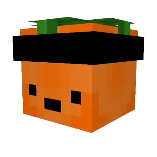 bombcarrot Minecraft avatar head, 3D render