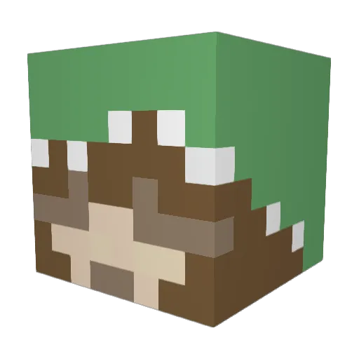bombcom Minecraft avatar head, 3D render