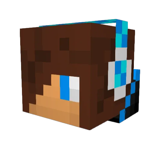 bombdig38 Minecraft avatar head, 3D render