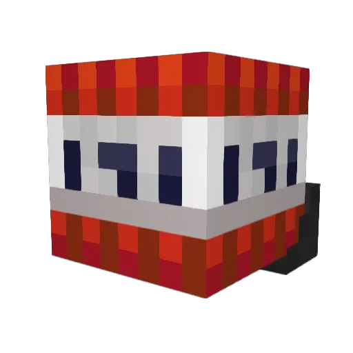 Minecraft-Avatar von bombermanTNT: Kopf als 3D-Render
