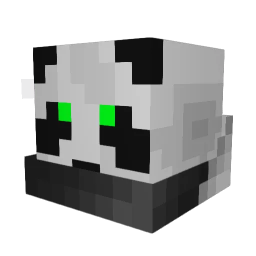 bombpass Minecraft avatar head, 3D render