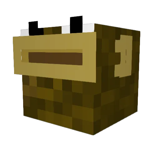 bombpf Minecraft avatar head, 3D render