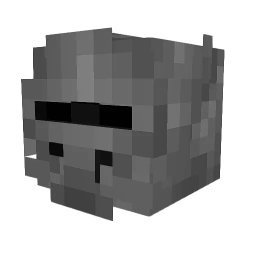 bombprooftoilet Minecraft avatar head, 3D render