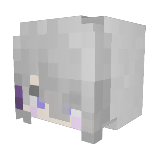 bomch4n Minecraft avatar head, 3D render