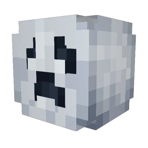 bonatide Minecraft avatar head, 3D render