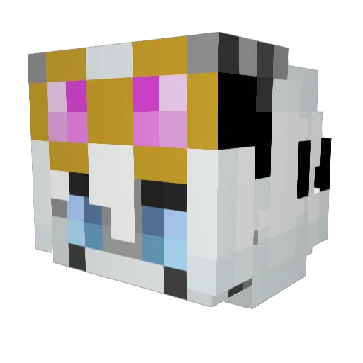 bonbon9220 Minecraft avatar head, 3D render