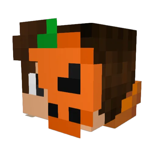 bonbon_Sucre Minecraft avatar head, 3D render