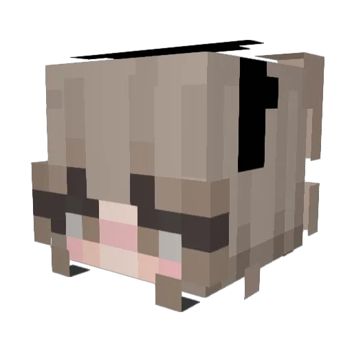 bonbonbon01 Minecraft avatar head, 3D render