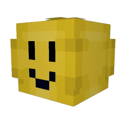 bonbond3 Minecraft avatar head, 3D render