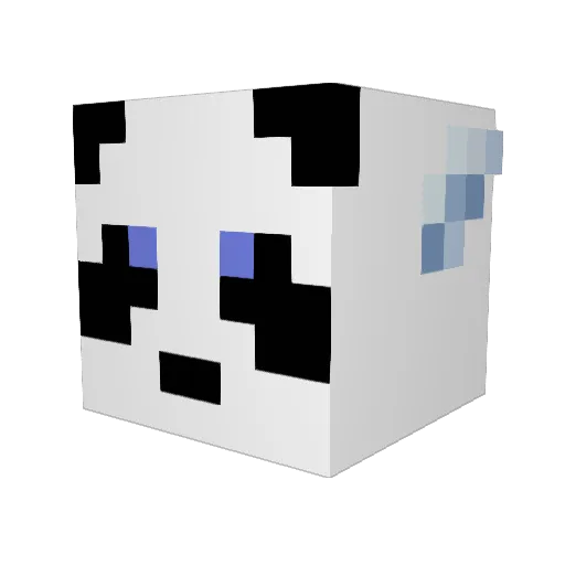 bonbsXD Minecraft avatar head, 3D render