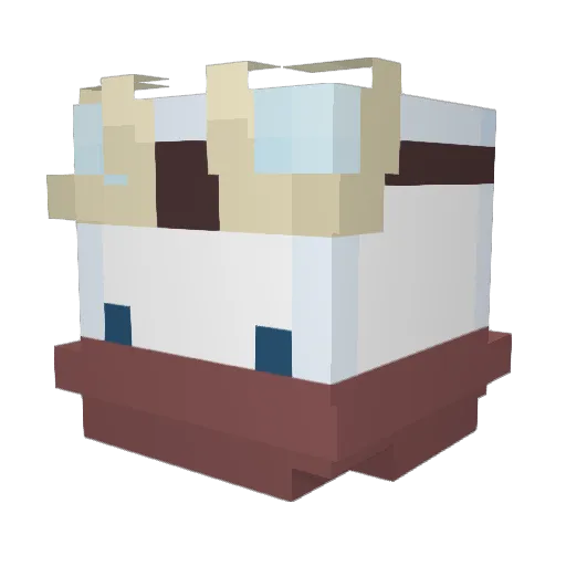 bone303 Minecraft avatar head, 3D render