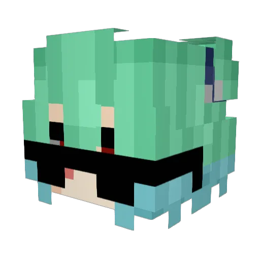 bone_francois Minecraft avatar head, 3D render