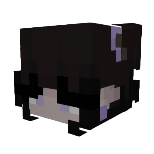 bone_y Minecraft avatar head, 3D render