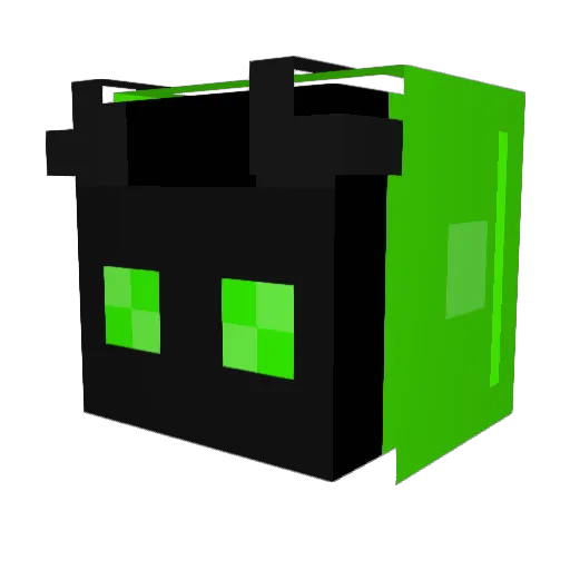 bonedoodles Minecraft avatar head, 3D render