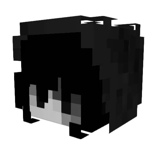 bonee Minecraft avatar head, 3D render