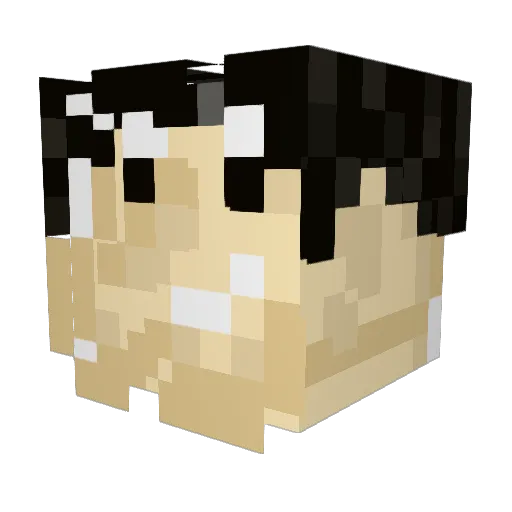 bonejuse Minecraft avatar head, 3D render