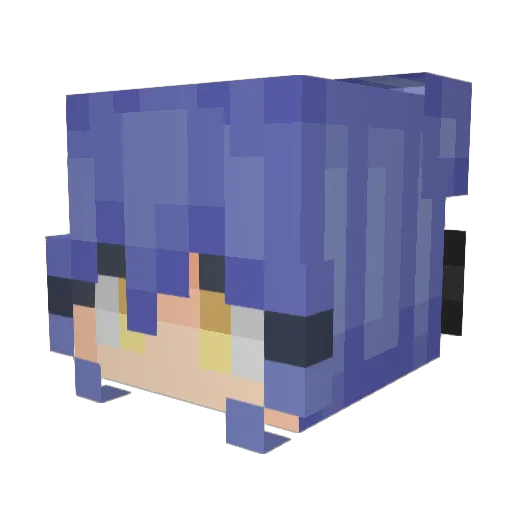 bonepiles Minecraft avatar head, 3D render