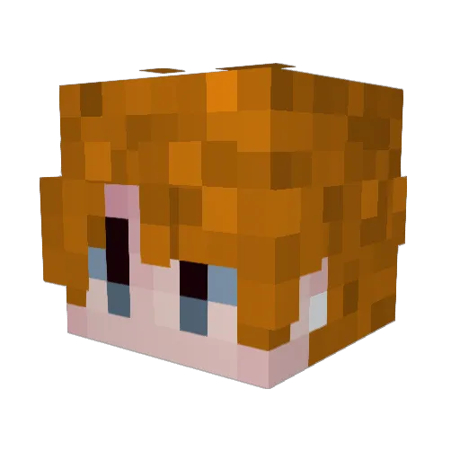 bones_OwO Minecraft avatar head, 3D render