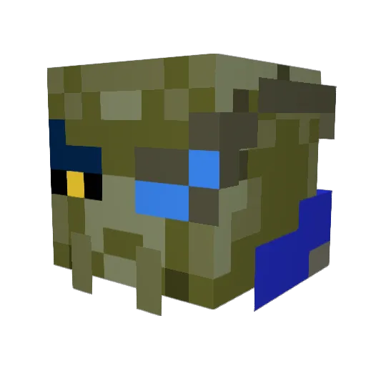 bonesaw573 Minecraft avatar head, 3D render