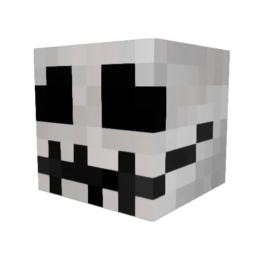 boneseye Minecraft avatar head, 3D render