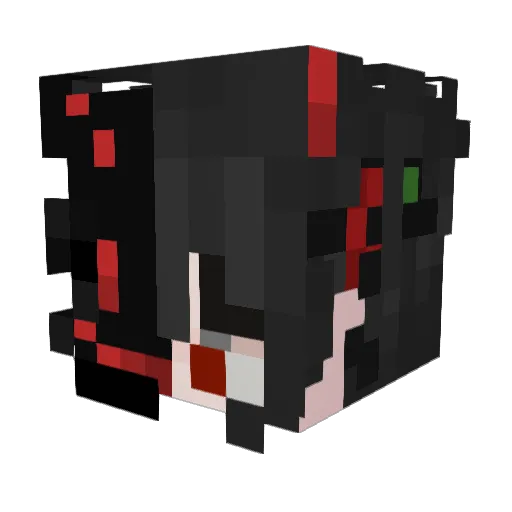 bonesgone Minecraft avatar head, 3D render