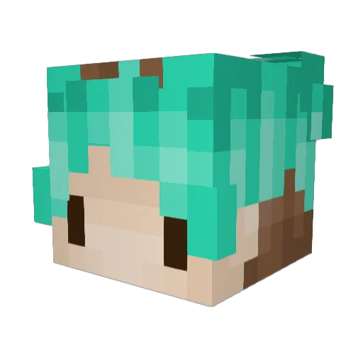 bonesinthezones Minecraft avatar head, 3D render