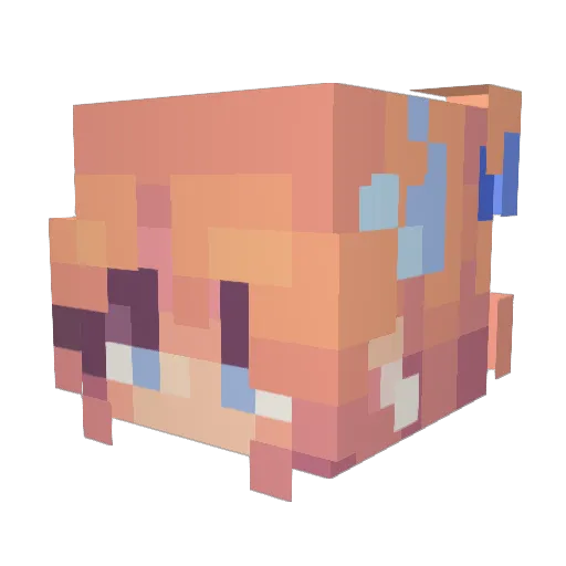boney528 Minecraft avatar head, 3D render