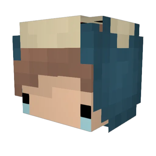 bonezgehteaglen Minecraft avatar head, 3D render