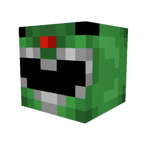bonezrx Minecraft avatar head, 3D render
