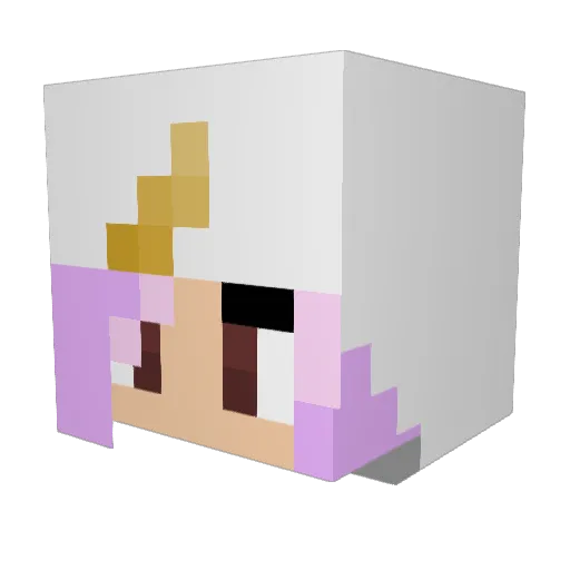 bongogirl48 Minecraft avatar head, 3D render