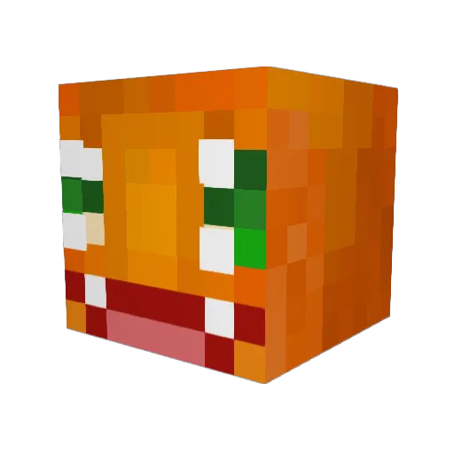 bongopopp Minecraft avatar head, 3D render