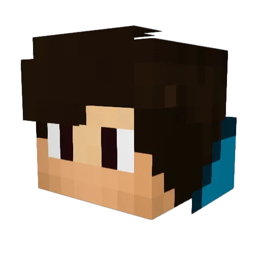 bonimax Minecraft avatar head, 3D render