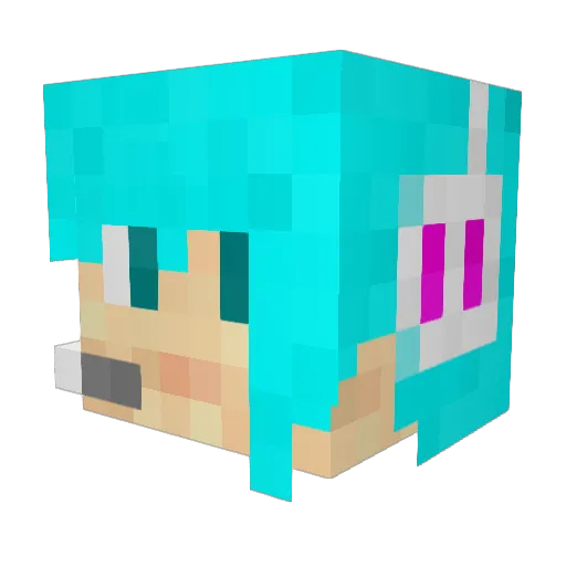 bonjoble Minecraft avatar head, 3D render