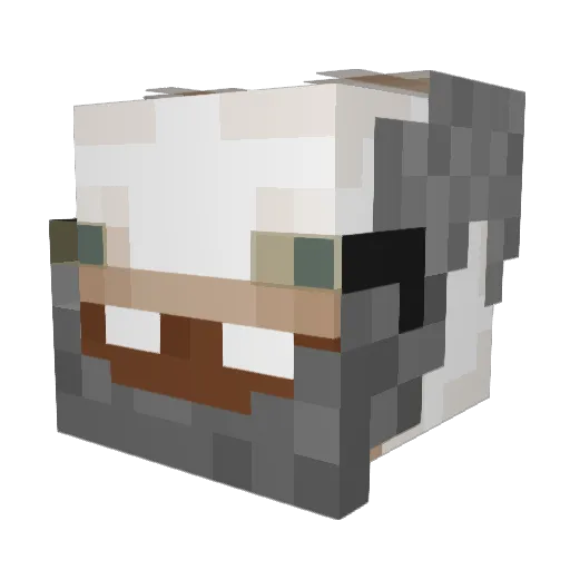 bonkalonka Minecraft avatar head, 3D render
