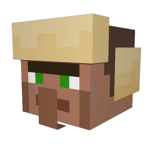 bonli Minecraft avatar head, 3D render