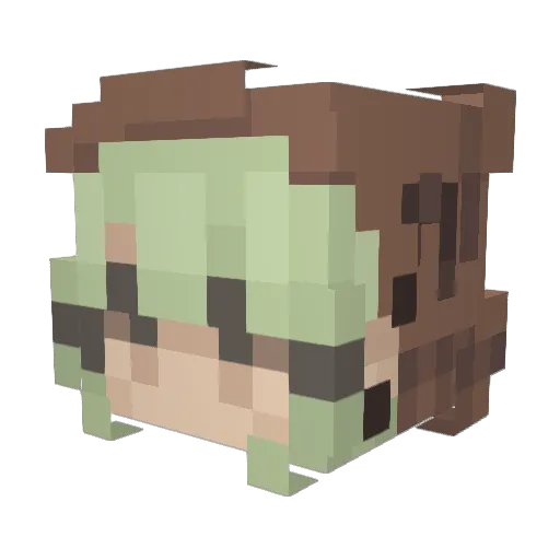 bonnie1104 Minecraft avatar head, 3D render