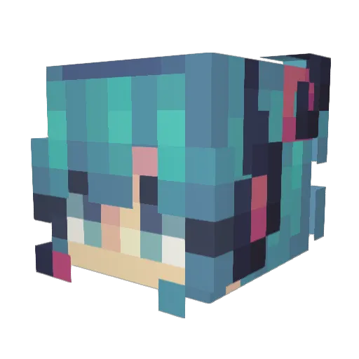 bonnie95__ Minecraft avatar head, 3D render