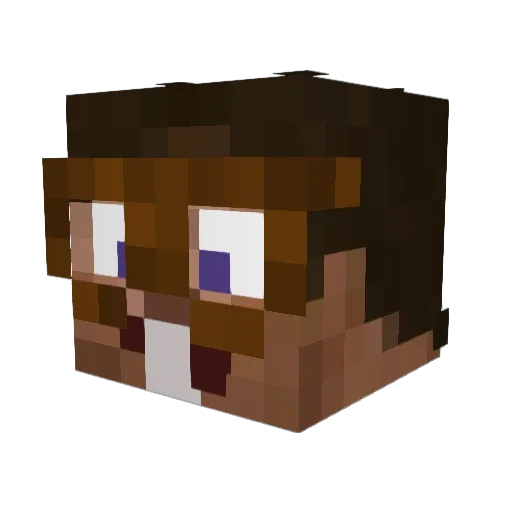 bonniescaprisun Minecraft avatar head, 3D render