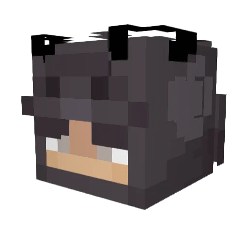 bonostar Minecraft avatar head, 3D render