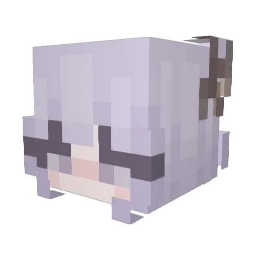 bonq Minecraft avatar head, 3D render