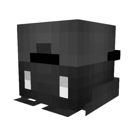 bonskamrowka Minecraft avatar head, 3D render