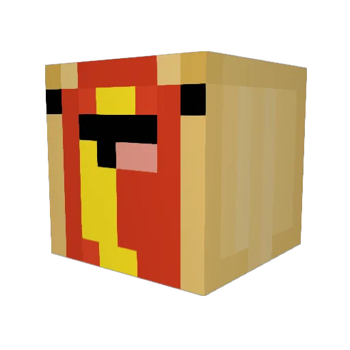 bonskeh Minecraft avatar head, 3D render