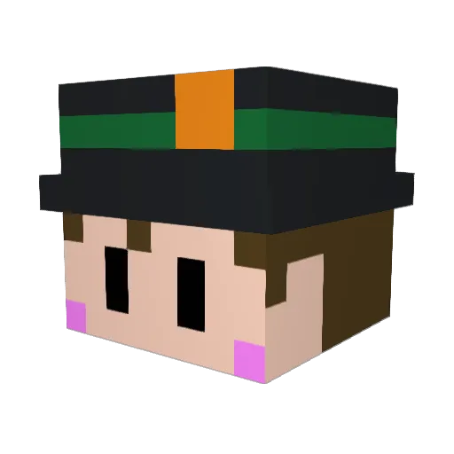 bontakun0131 Minecraft avatar head, 3D render