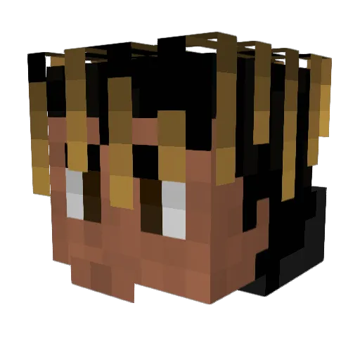 bonzi2000 Minecraft avatar head, 3D render