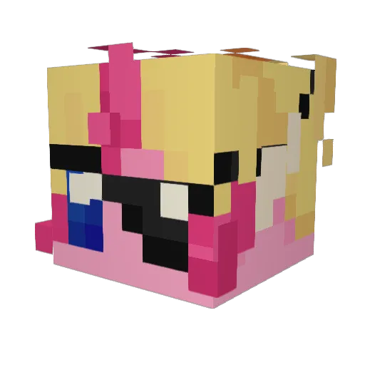 boo_gooo Minecraft avatar head, 3D render