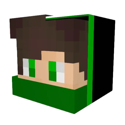 boobat9999 Minecraft avatar head, 3D render