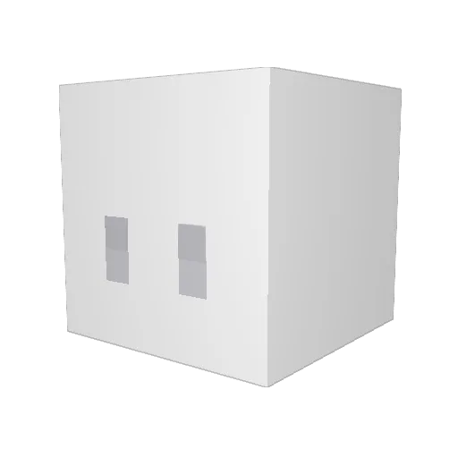 boobcum Minecraft avatar head, 3D render